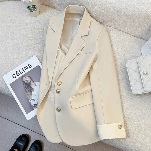 Leisure Style Color Block Sleeve Blazer