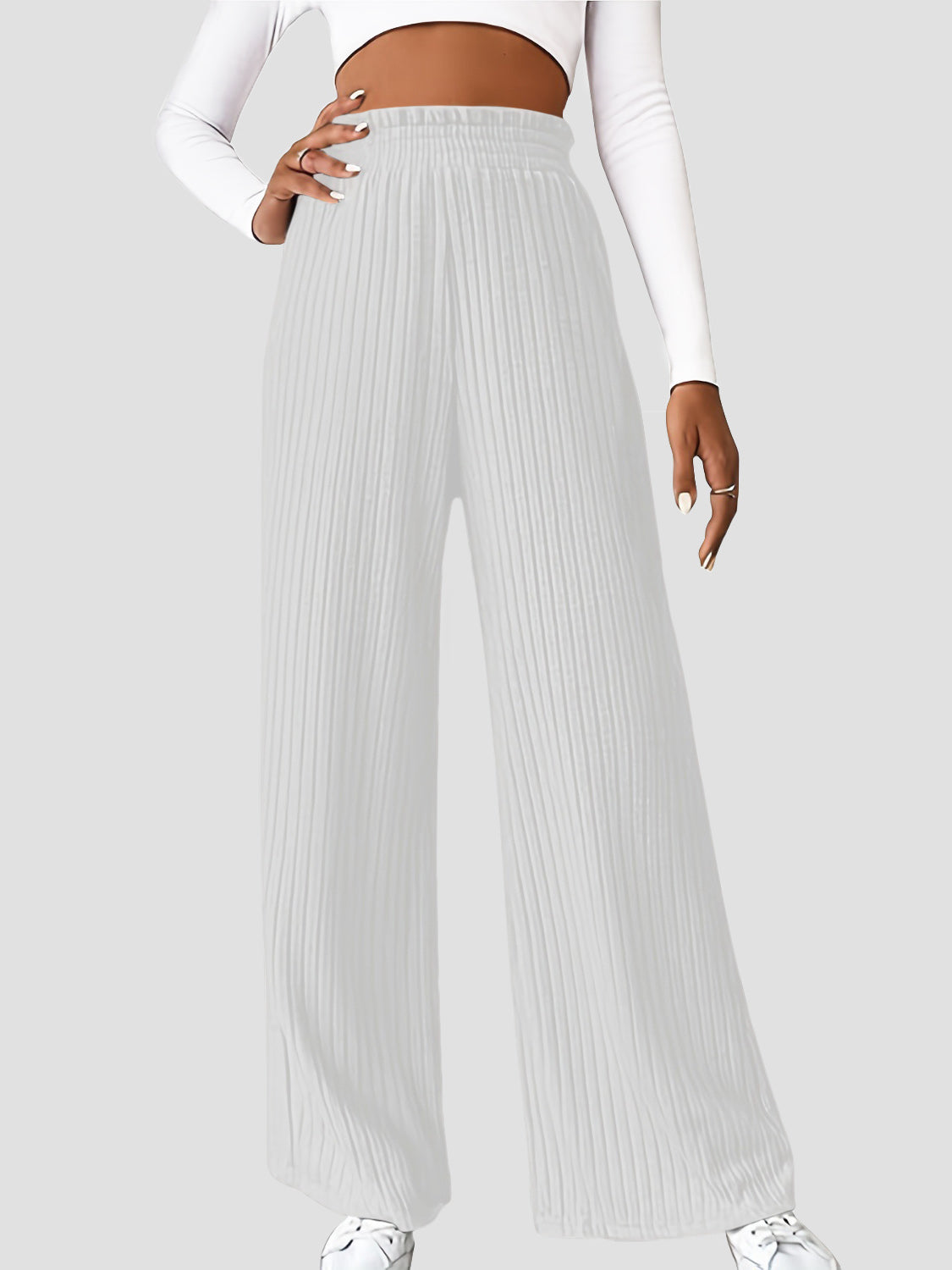 Ribbed High Waist Pants